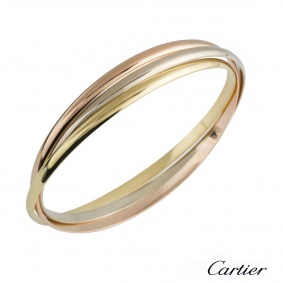 Cartier 18k Three Colour Gold Cartier Trinity Bangle